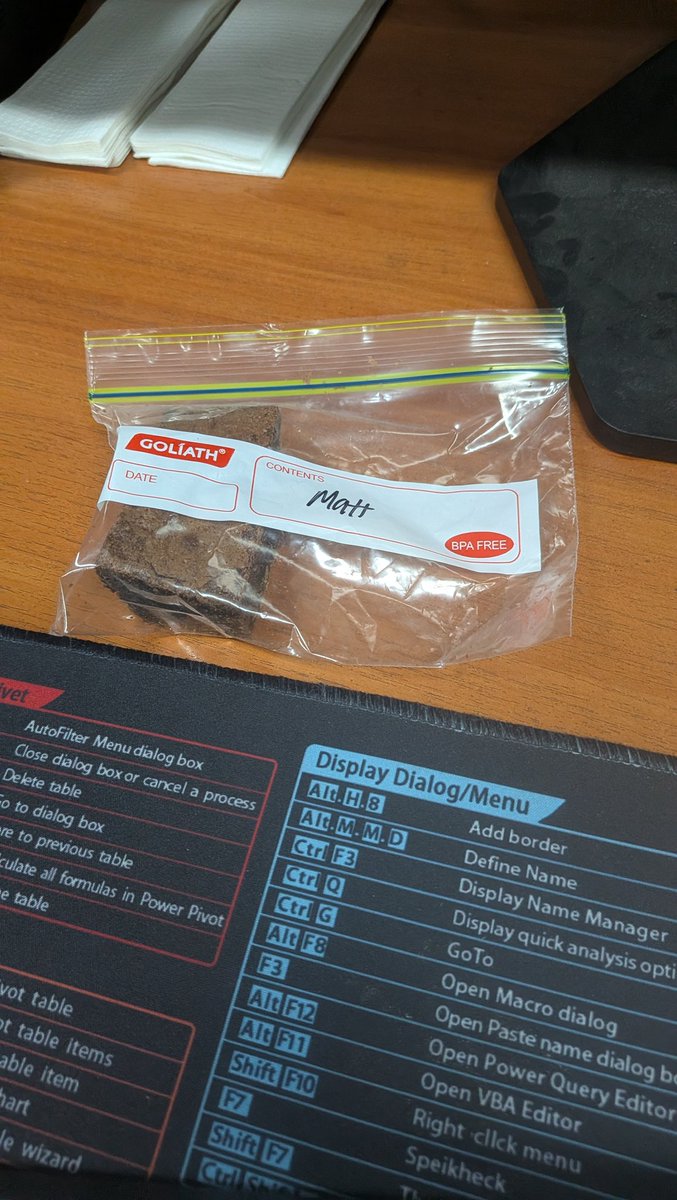 Mattys123's tweet image. Brownies from a work colleague to get me through a Friday #thanks #brownies
