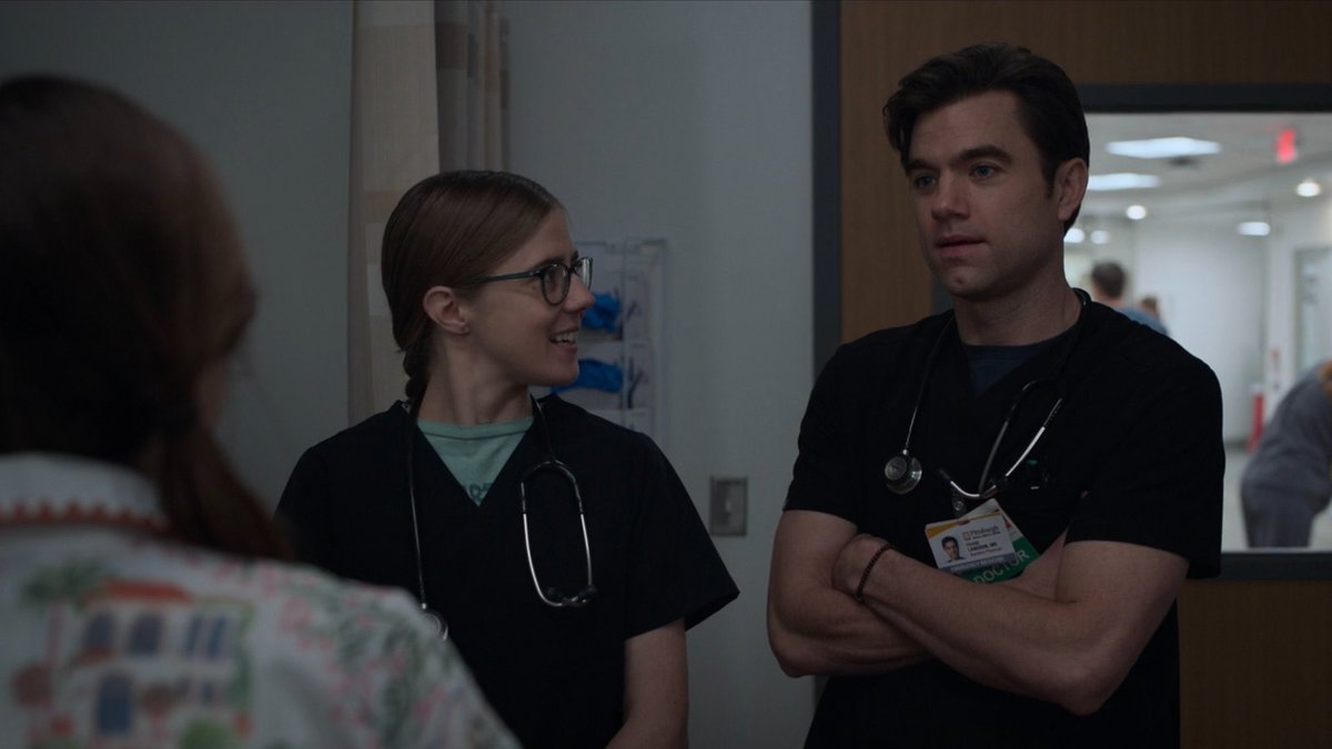 ilouvrep's tweet image. mel really likes dr. langdon #thepitt