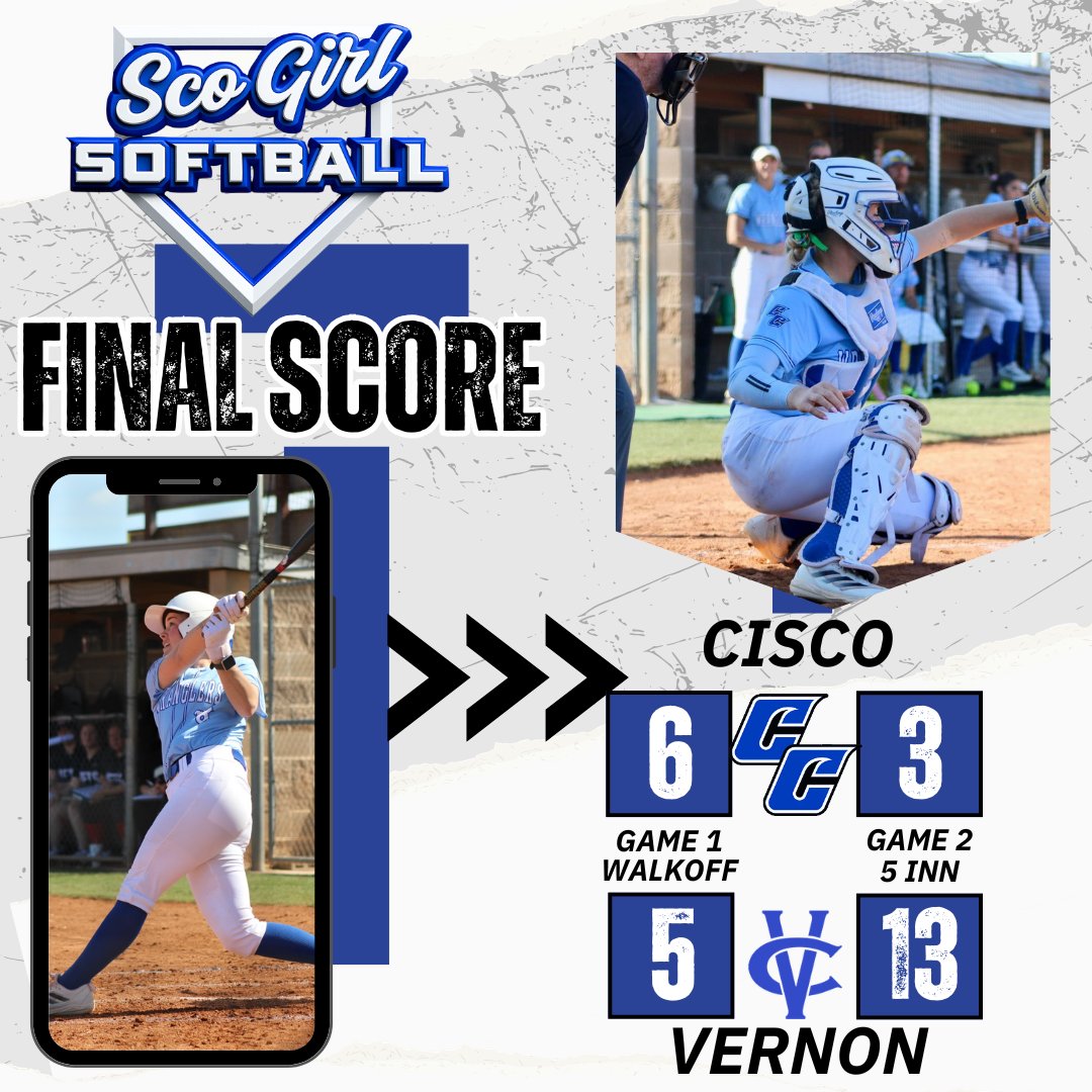 Started off conference with a Walk-Off Homerun from Emily Turner to take game one before splitting on the day with Vernon.
Back in action on Saturday as your ScoGirls head to VC! First pitch at noon!

Emily Turner 4/6 - 2 HR, 3 RBI, 4 R, 1 BB, 10 TB
Katlyn Clark 4/6 - 2 R
Cierra