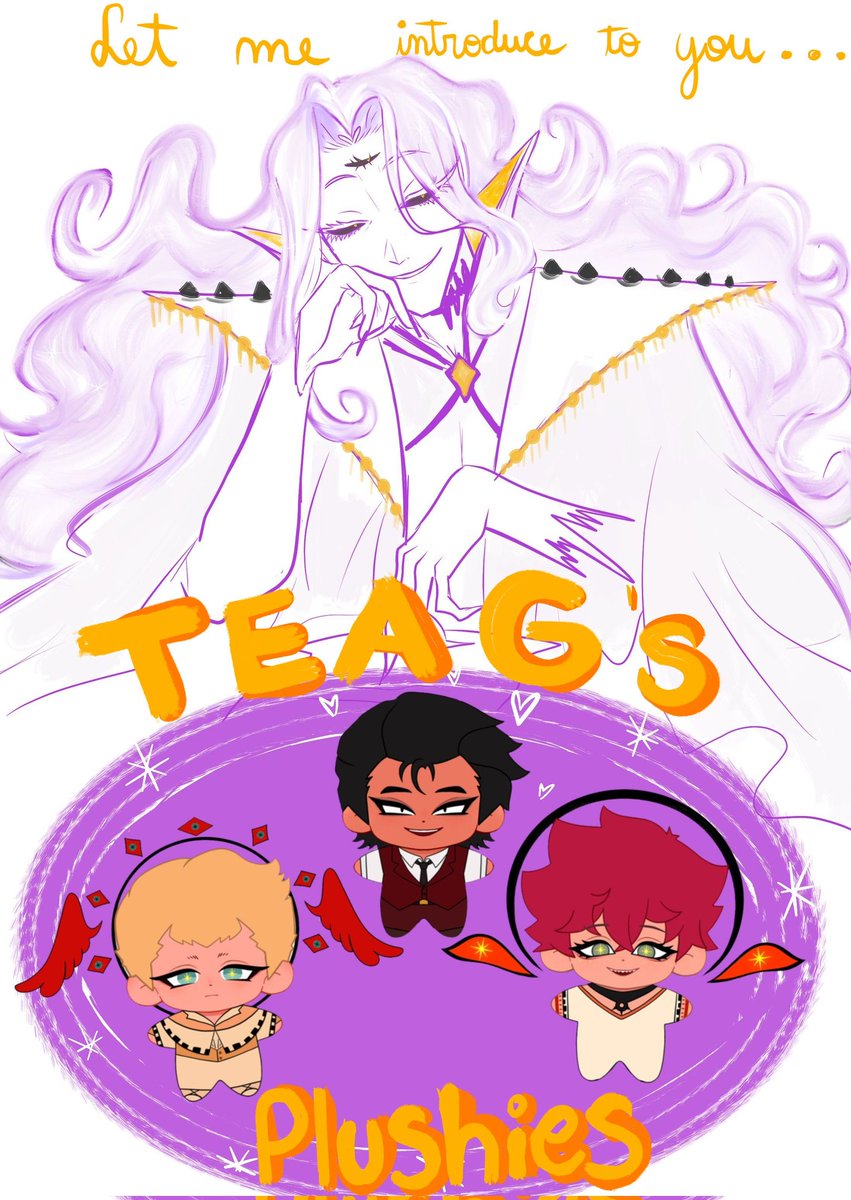 Hello my lovely people!!

I can finally share this news that makes me incredibly excited!

We’ll be collaborating with Plush Wonderland to create official plush keychains of the main characters from To Eat a God!!!!
#toeatagod #teag #nulla #unum #septem