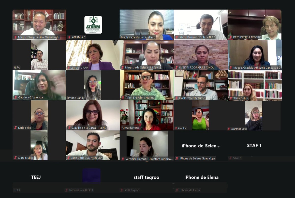 Hoy se realizó la primera Asamblea General Ordinaria del año de la #ATERM, por videoconferencia, donde se abordaron temas relacionados con la coordinación de proyectos.