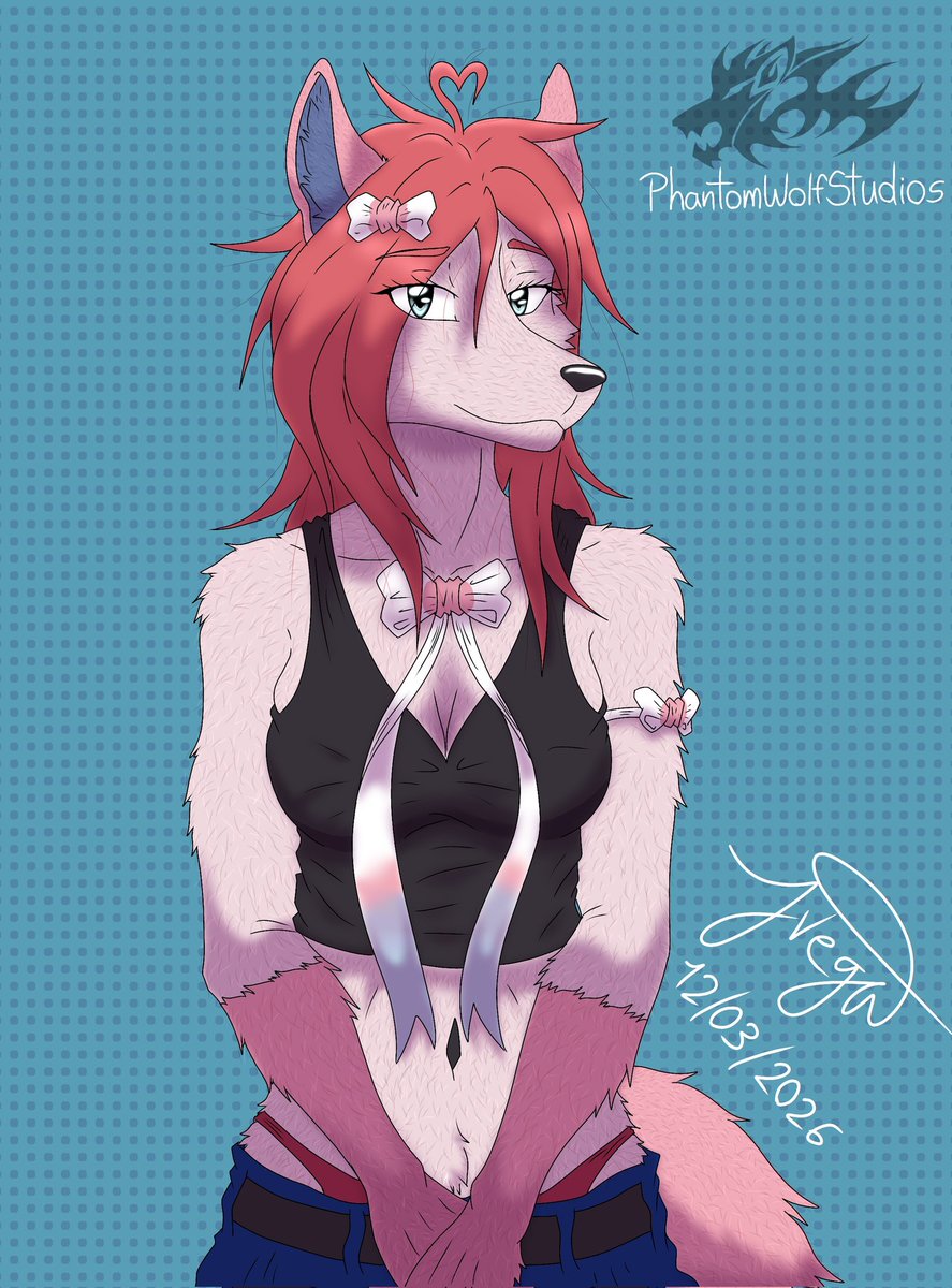PW0lfdog's tweet photo. Comisión terminada para @AllArtspike 🐺❤️

#furrygirls #furrycommision #furry https://t.co/Bmy70yqbRp