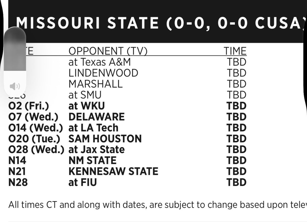 Sidelines-Missouri State tweet media