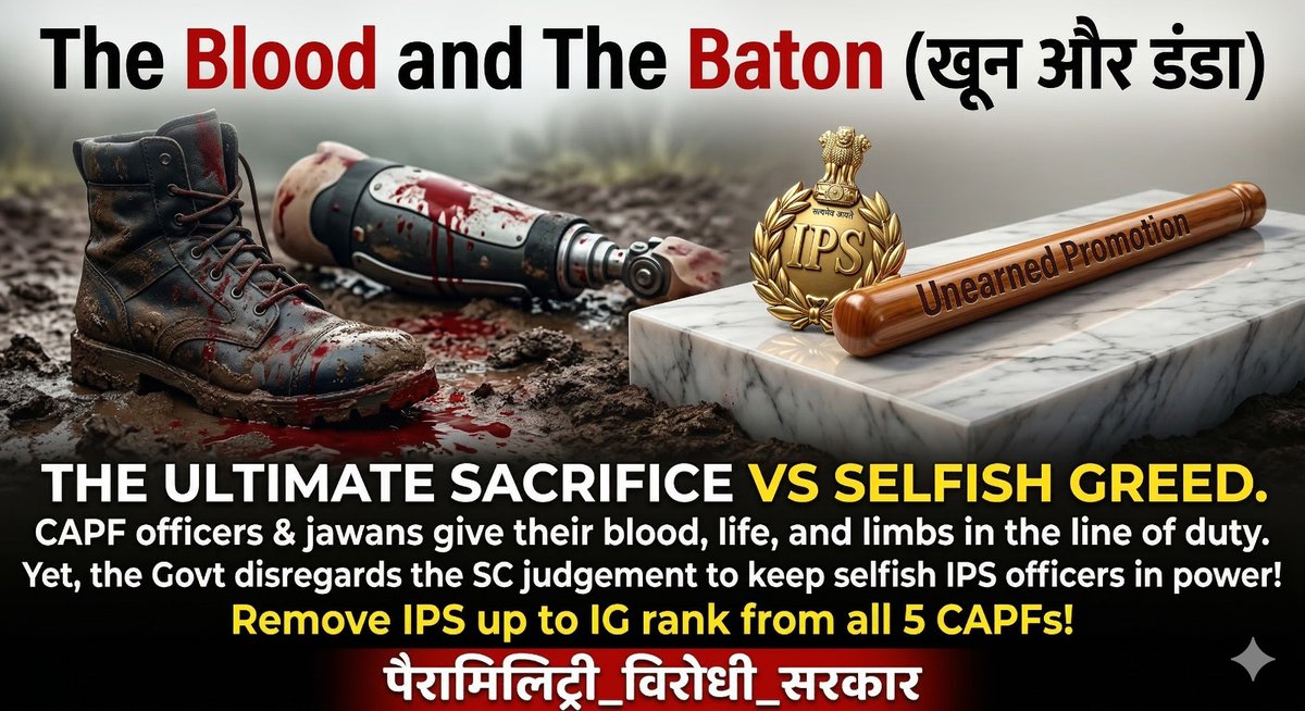 Mritunjay6687's tweet photo. @narendramodi जी सर,  ट्रू historic steps...Through bringing bill against the decisions of honorable SCI for granting OGAS to CAPF but,  yr move has deeply saddened the whole bharat by the steps you have taken. Govt in turns appeared as #पैरामिलिट्री_विरोधी_सरकार . https://t.co/soqdfrP0sf