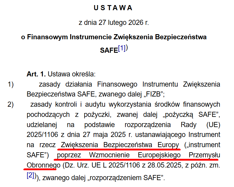 DarekJarekLech's tweet photo. Myśleliście, że ustawa Der SAFE, którą tak cisnął Tusk miała na celu wzmocnienie polskiej armii? Otóż nie. Miała na celu "wzmocnienie europejskiego przemysłu obronnego". Na przykład niemieckiego. To nie jest pożyczka wojskowa tylko przemysłowa. I nie jest ściśle polska. https://t.co/KoEyrUhpp6