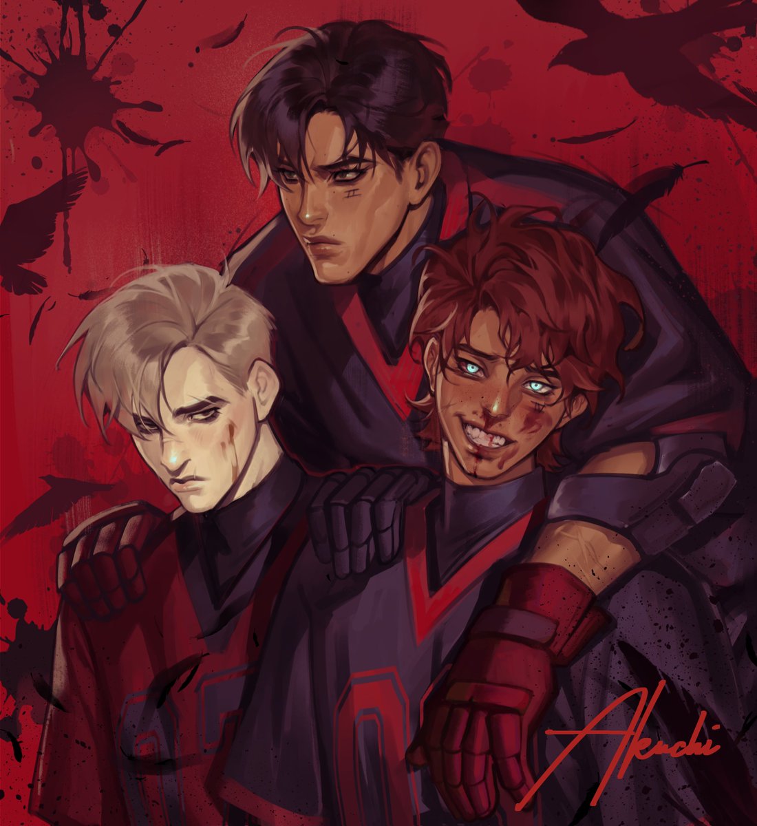 akuchi_2's tweet image. Raven Kandreil 💀
by @benji_bears 
#aftg  #kandriel #Commission