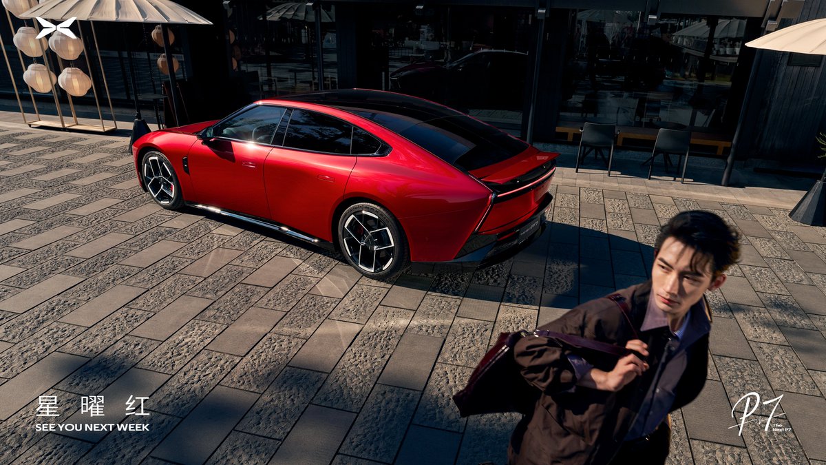 AutoButterMars's tweet photo. #XPENG P7 drops two new colors. 
 「Dark Night Black」 &amp; 「Starlight Red」 
Honestly, the Black look is always a classic, but this red is surprisingly stunning.

#xpengp7 #AutoButter https://t.co/XrmSWyo26o