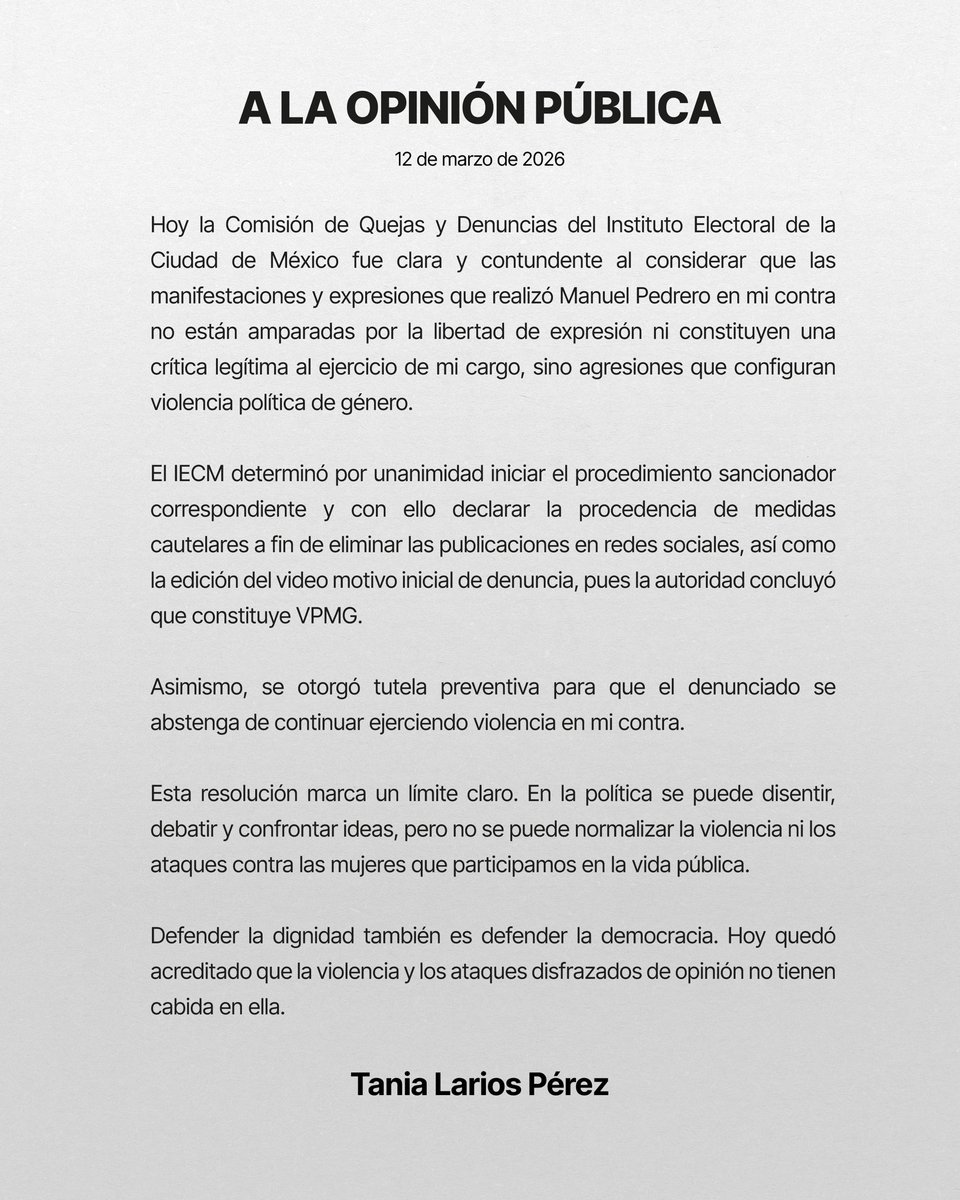 Tania Larios tweet media