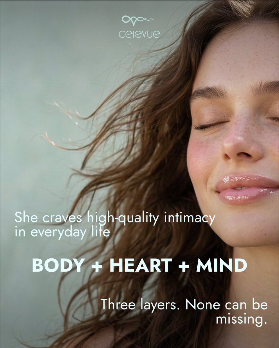 CelevueAI's tweet photo. Modern intimacy isn’t complete without all three: Body + Heart + Mind.
Swipe through what she truly craves.
Which one are you missing? https://t.co/iX4YxzhUZs
