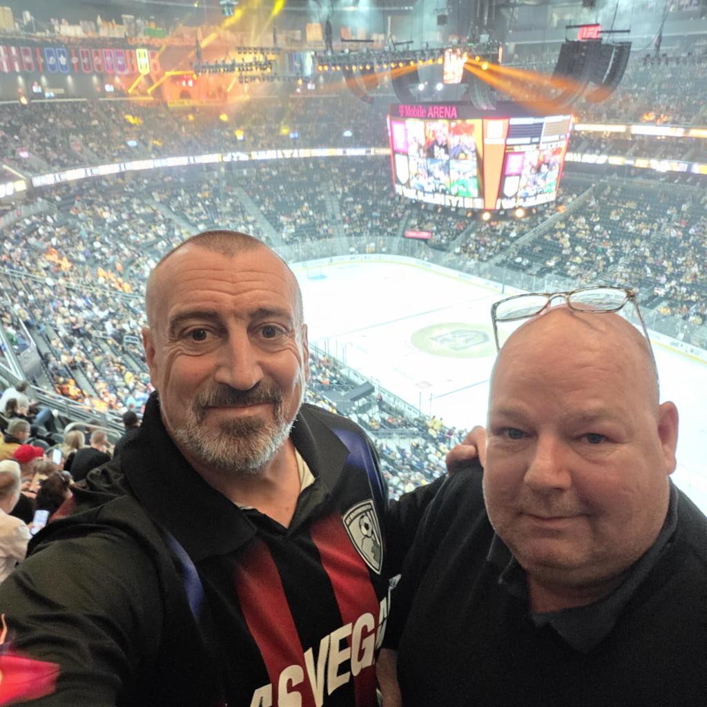 CherriesOrange's tweet photo. @GoldenKnights @afcbournemouth supporting the Knights tonight from the Dutch cherries. Up the Knights. https://t.co/SsfNSsRfDo