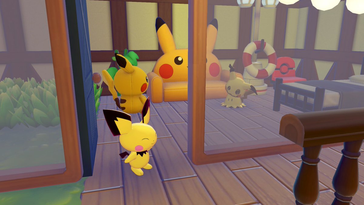 123_kuro's tweet photo. ポケモン達が住む家は野生の風景を残しつつ、住宅を作っています！
#pokepia
#Pokémon 
#ぽこあポケモン 
#ぽこポケ https://t.co/m4P1N5ssf1