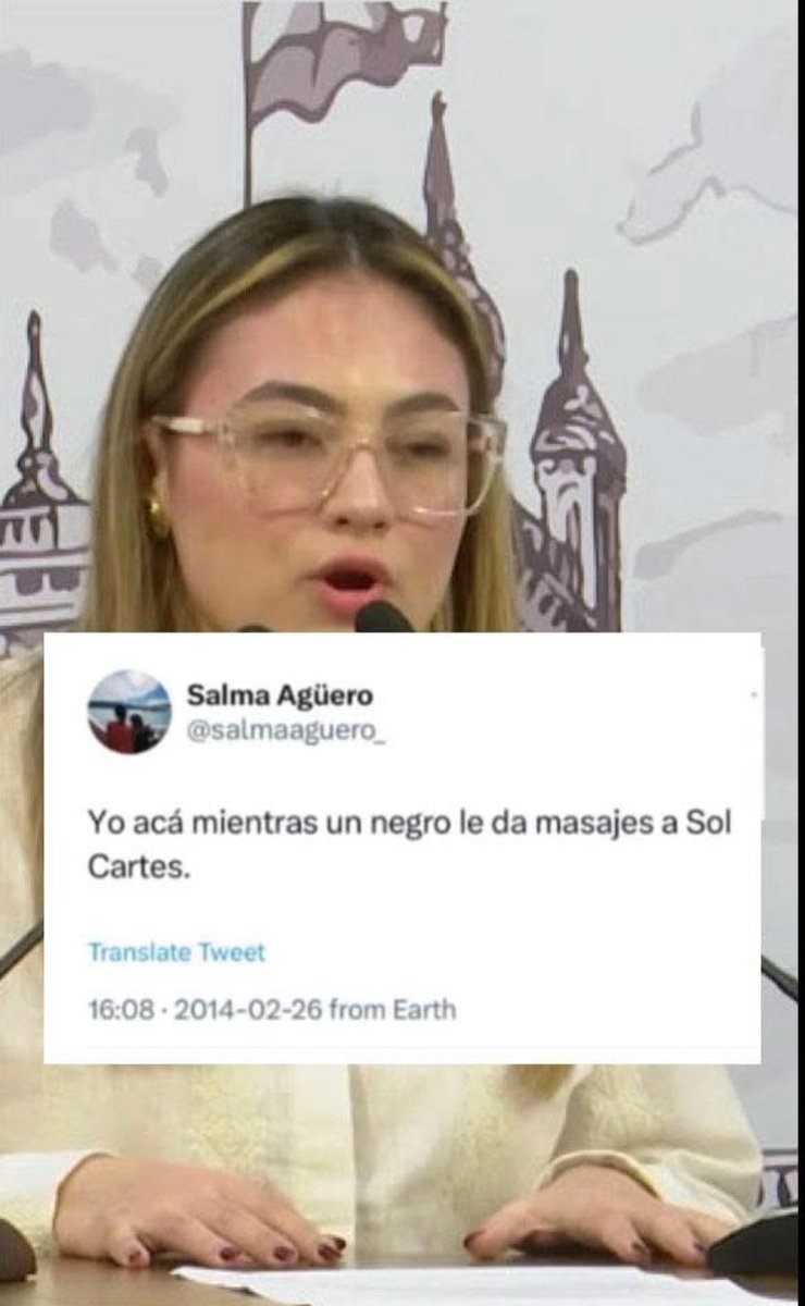 Si los Argentinos supieran que tenemos una Ministra de la Juventud que es racista, entran en corto