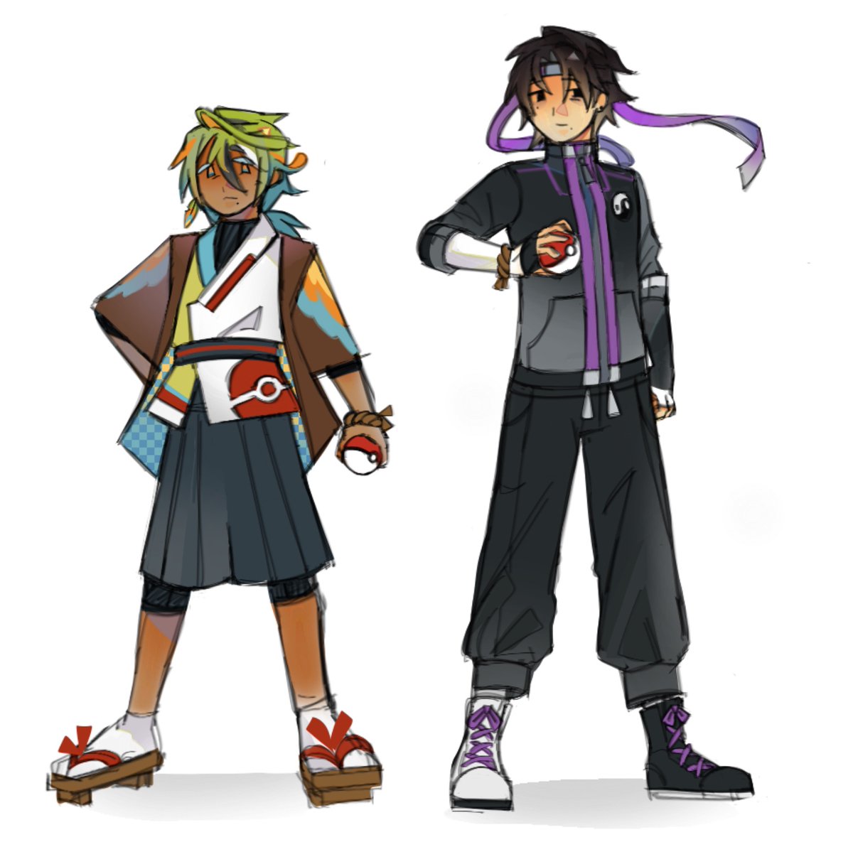 #odysseyduo #parrotx2fanart #wifiesfanart
what if they’re pokemon trainers?