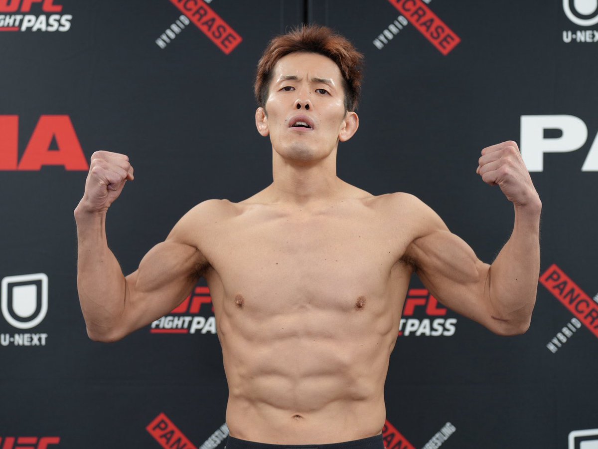 _PANCRASE_'s tweet photo. ❌PANCRASE 361❌ 
📣計量結果⚖️ 
第11試合　フライ級5分3R 
🟥大塚智貴　57kg 
🟦猿飛流　56.95kg 
#pancrase361 
🗓️3月14日(土) 
🏟️横浜武道館 
▶️@UNEXT_fight @UFCFightPass https://t.co/jGVnbZM5Wn