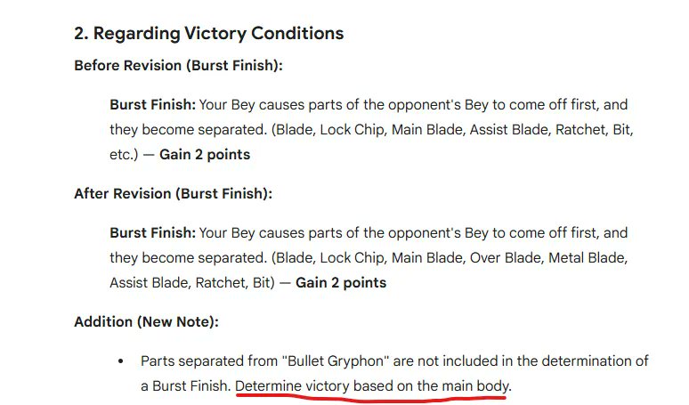 BladerEmu's tweet photo. @OzTheGreatOne @tbh_pr Definition of Burst Finish is updated https://t.co/Tkx2tutxW7