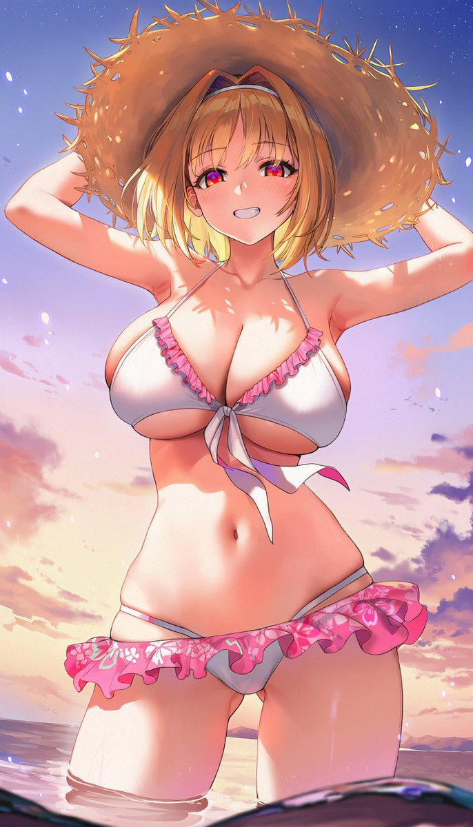 Kushida Kikyou ~ showing off on the beach :3