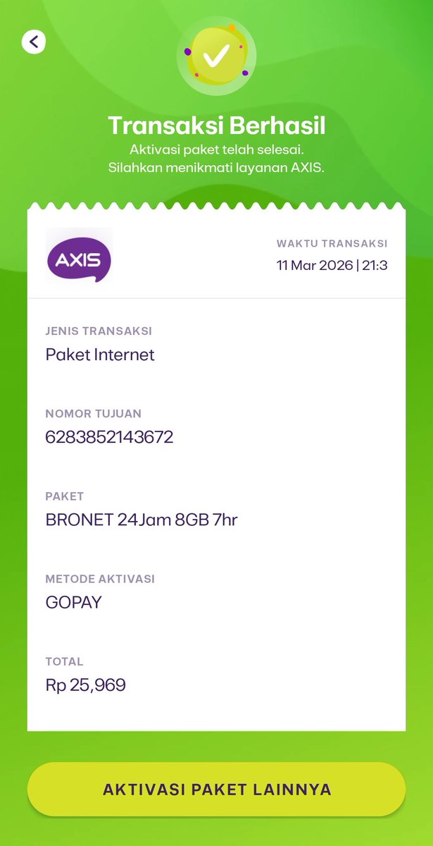 expnsives's tweet photo. @AXISgsm @ask_AXIS halo min tgl 11 maret kmrn saya ada beli paket ini dengan capt dapat promo gopay cashback coin tapi sampe sekarang cashback nya gamasuk2. Jdi gimana min? https://t.co/HWzdUkJeLC