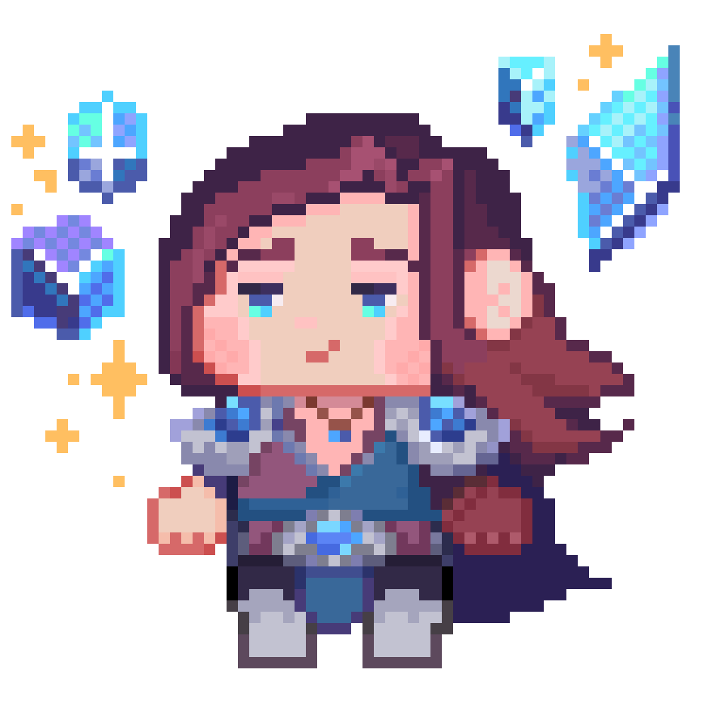 Prendi mi tablet despues de mucho tiempo y descubri que tenia este pixel art 
#taric #LeagueOfLegendsFanArt