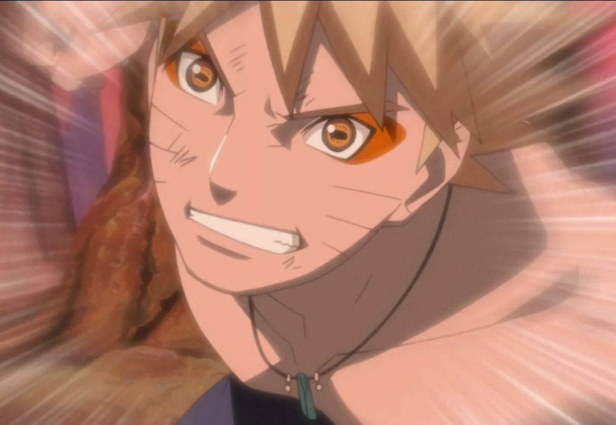 naruto uzumaki no modo sennin de sombra laranja e sem camisa é um sabor