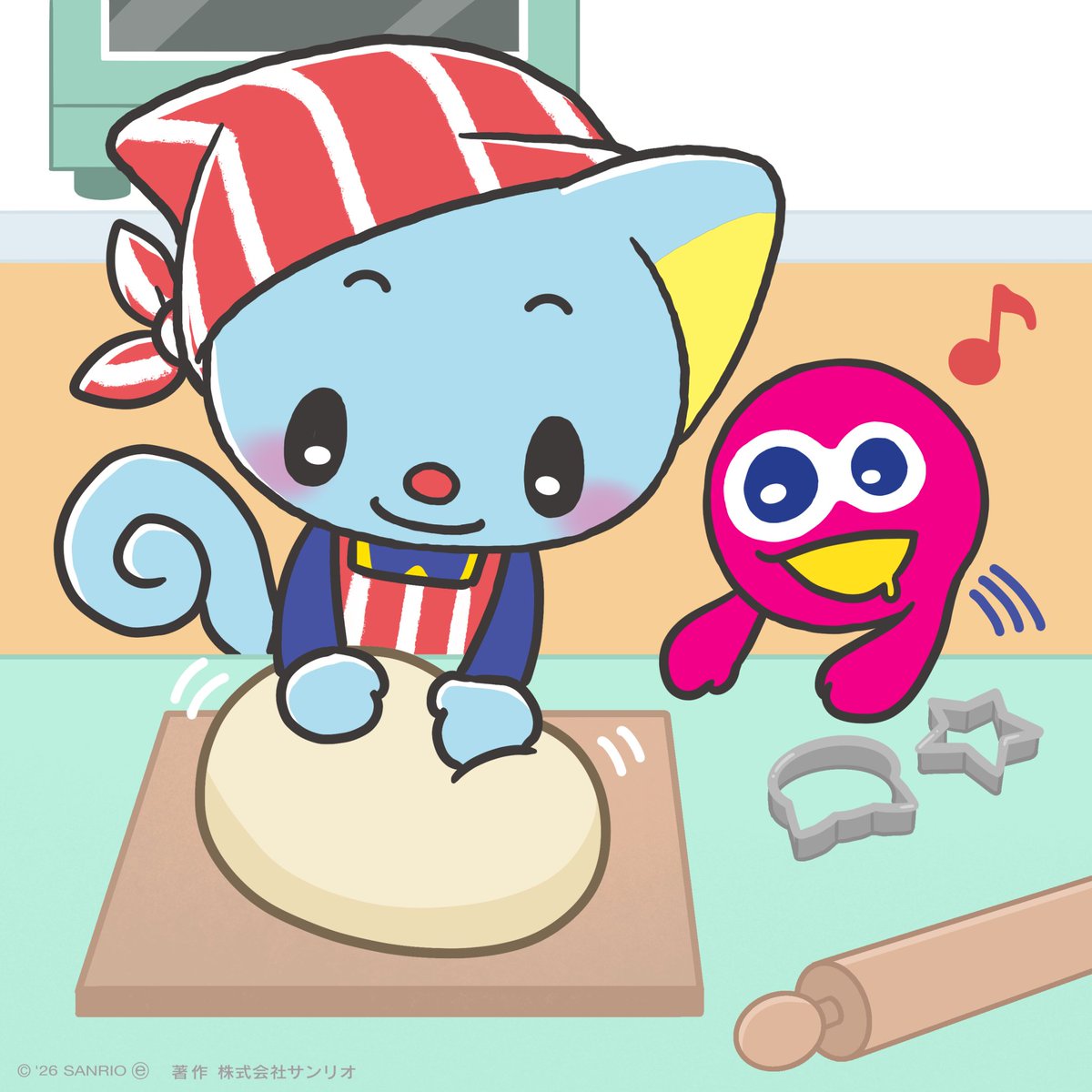 eddy_sanrio's tweet photo. 【 #エディのぼうけんチャレンジ】 
みんな、明日はホワイトデーだね♪
ピタといっしょにはじめてクッキーづくりにチャレンジしてるんだ！
うまくできるかなぁ〜ドキドキ・・・

#バディエディ #ホワイトデー

★ぜひリポスト、リプライでエディを応援してあげてね★ https://t.co/K0eyTYi8f6