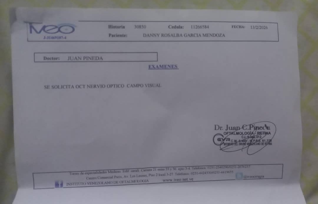 Saludos #Actualizando.  Así va mi proceso 🤗 hoy pude hacerme 2 exámenes OCT y CV🥳 tengo cita para el más costoso el viernes próximo. Haré una rifa para gastos médicos,  lentes y consulta, por favor apoyenme🙏 falta menos. Si deseas apoyarme PM 0102 04267726299 11266584  RT