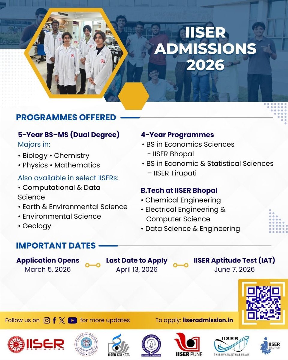 IISER Admissions tweet media