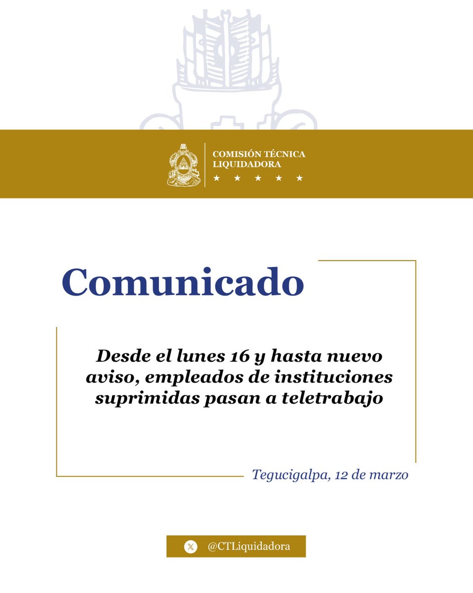 Comisión Técnica Liquidadora tweet media