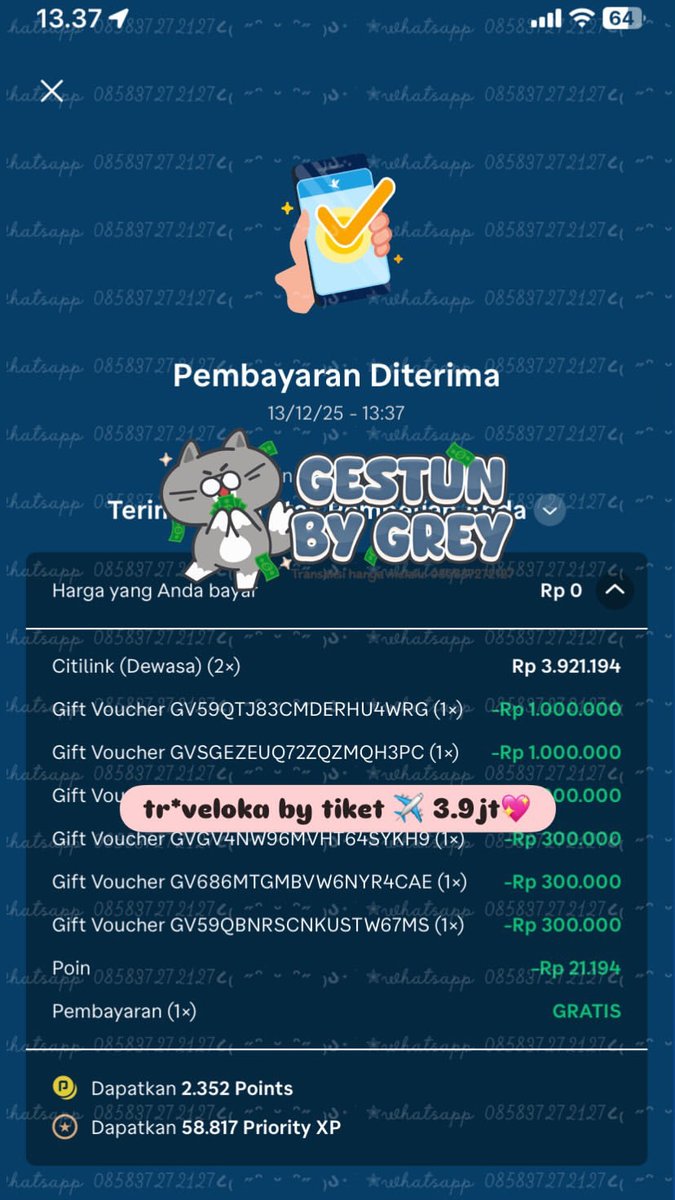 gestun va checkout tagihan tiket all paylater tweet media
