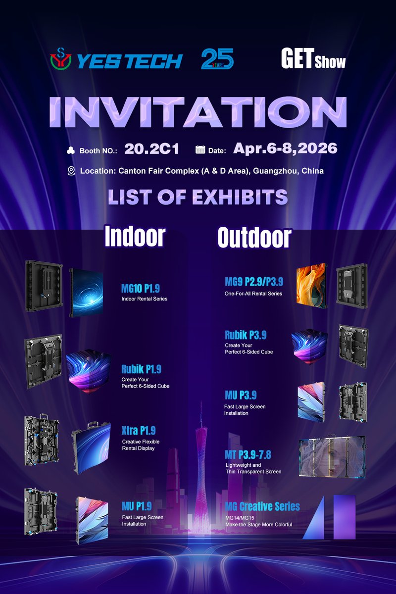 YES TECH led display tweet media