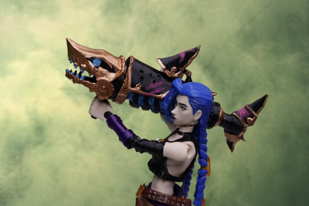 Andres_MP11's tweet photo. Chaos is here

My new articulated figure of Jinx, inspired by Arcane from the world of League of Legends, is now available to 3D print.

Ready to bring a little chaos to your collection? Available here: https://t.co/xwJPClVudN

#Arcane #Jinx #LeagueOfLegends #3DPrinting @Cults3D https://t.co/3zK0PekCNW