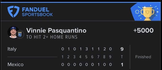 DRightbestbets's tweet image. 🇮🇹 🇮🇹 🇮🇹 🔥 ⚾ 💵 
Vinnie P!!!!!! 👀 👀 👀 
LFG!!!!!!!!
Man! I can't wait for MLB

#bets #parlay #money #betting #Gambling𝕏