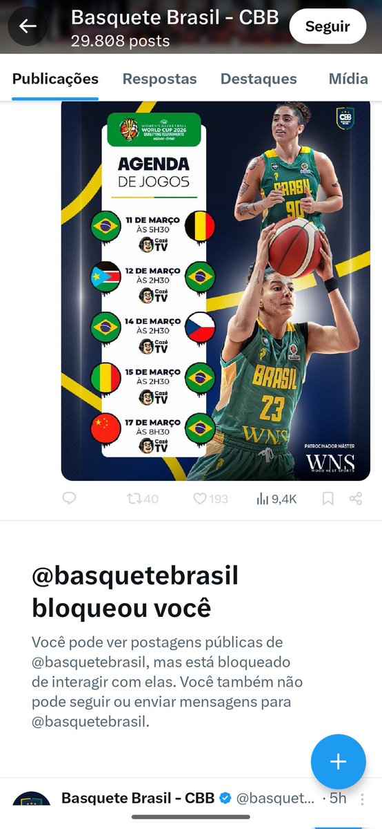 giubaldinho's tweet photo. @JefinhoMenes @fbadaui Confederação Brasileira de Basquete me bloqueou anos atrás, nem lembro o motivo 😕 https://t.co/ik9Yuj98c7