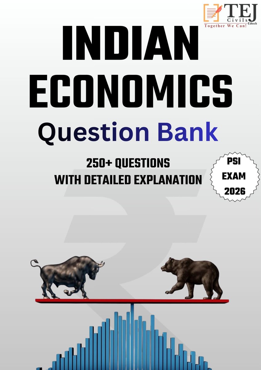 tej_ras's tweet photo. Indian Economics Question Bank for PSI 2026
Hindi Medium Link : https://t.co/RrmsYTennu

English Medium Link : https://t.co/zQ0Pdv7nqo https://t.co/gtS4890HF6
