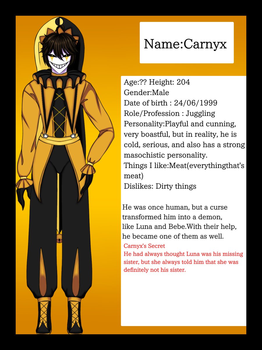 JajaGlass's tweet photo. New oc ##thefreakcircus #thefreakcircusoc #oc https://t.co/qyOHv6lDff