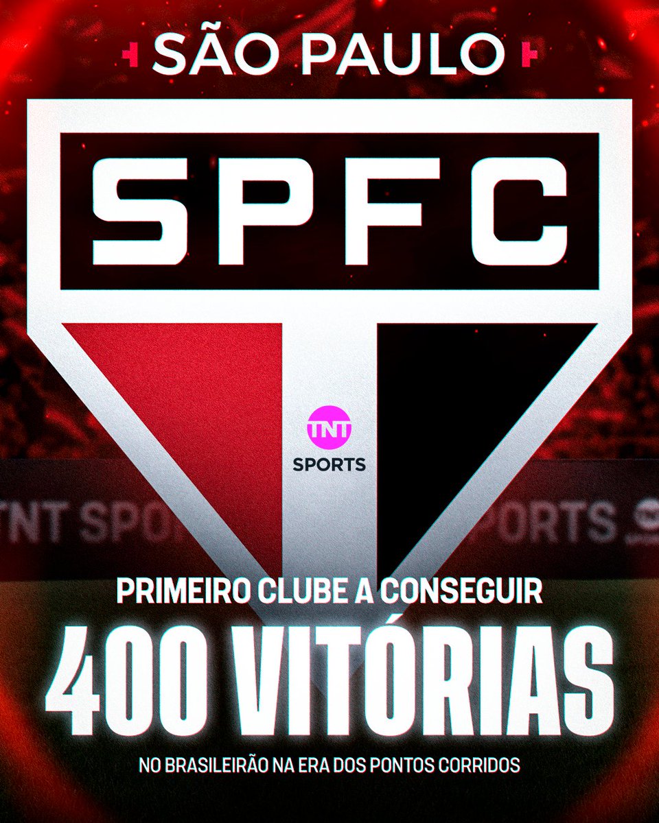 JAMAIS CONFUNDAM: SÃO PAULO FUTEBOL CLUBE! 🇾🇪🔥 O primeiro clube a conseguir 400 vitórias no Brasileirão na era dos pontos corridos. #FutebolBrasileiro #Brasileirão