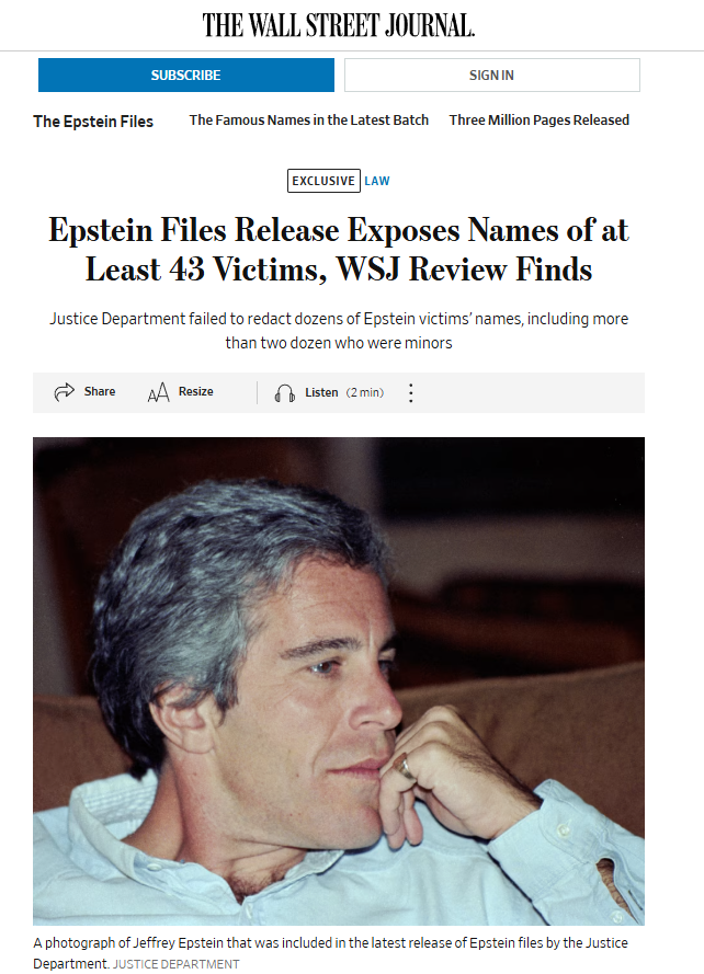 OpDeathEaters's tweet image. The DOJ was given a list of 350 victims' names on December 4, 2025, six weeks before the January 30 release, specifically so those names could be protected. They exposed witnesses anyway. #OpDeathEaters #EpsteinFiles #EpsteinCoverup

1. oversightdemocrats.house.gov/imo/media/doc/…

2.