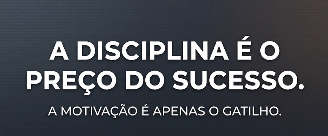 WanderValero's tweet image. O talento te dá o início. A motivação te dá o impulso.
Mas só a DISCIPLINA te leva até a linha de chegada.
Não espere a vontade chegar. Crie o hábito.
Quantos dias você já manteve a consistência esse mês?
#Foco #Resultados