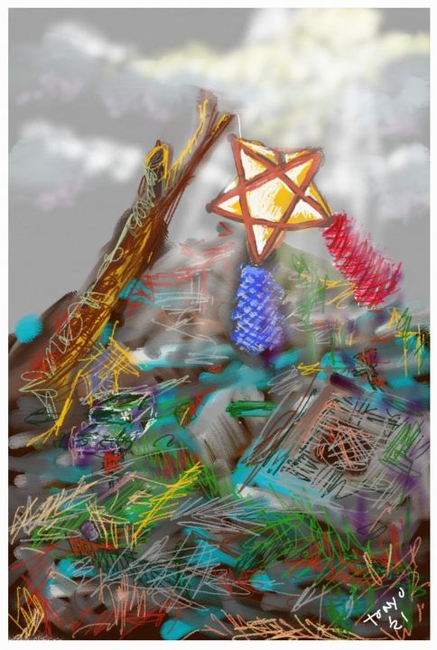 Prof_Tonio's tweet photo. Art of the Day! "Parol of Hope". Buy at: https://t.co/K8QSxlbET2 https://t.co/zYRUOHEh6h