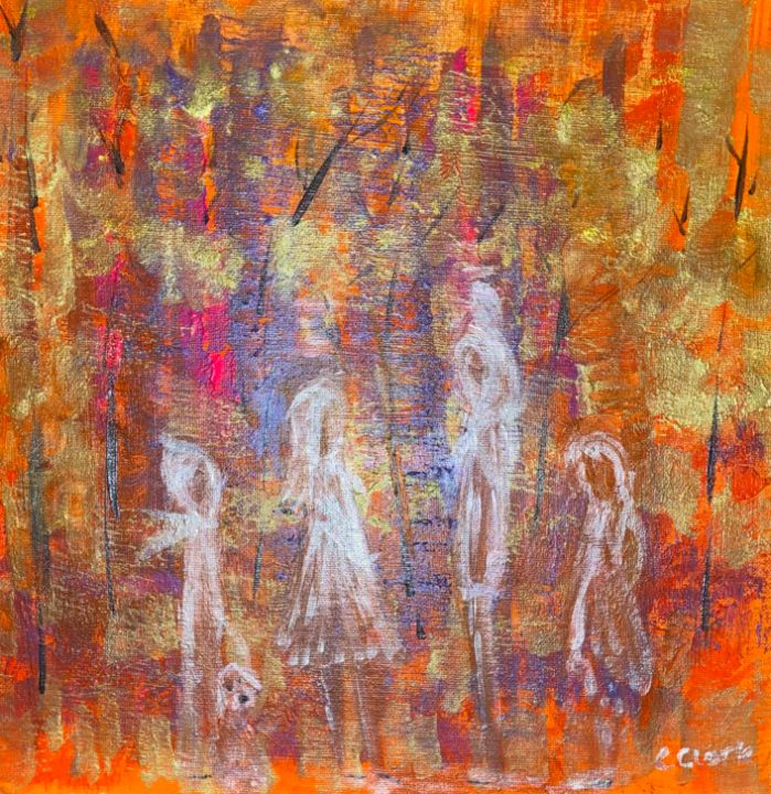 cazza75's tweet photo. Art of the Day! "A forest and a family". Buy at: https://t.co/cKKAa7mpSR https://t.co/b3cVzFhRz1