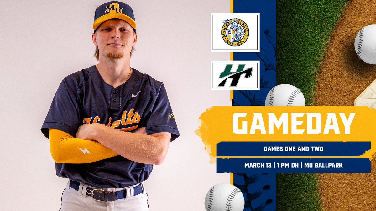 GAMEDAY!! Huge series for <a href="/MarianUBaseball/">Marian Baseball</a> begins this afternoon at 1 PM as the Knights host #24 Huntington!