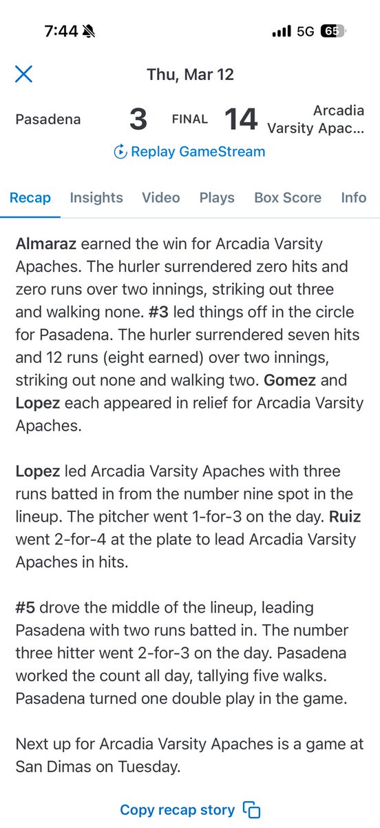 Samantha Almaraz RHP (uncommitted) tweet media