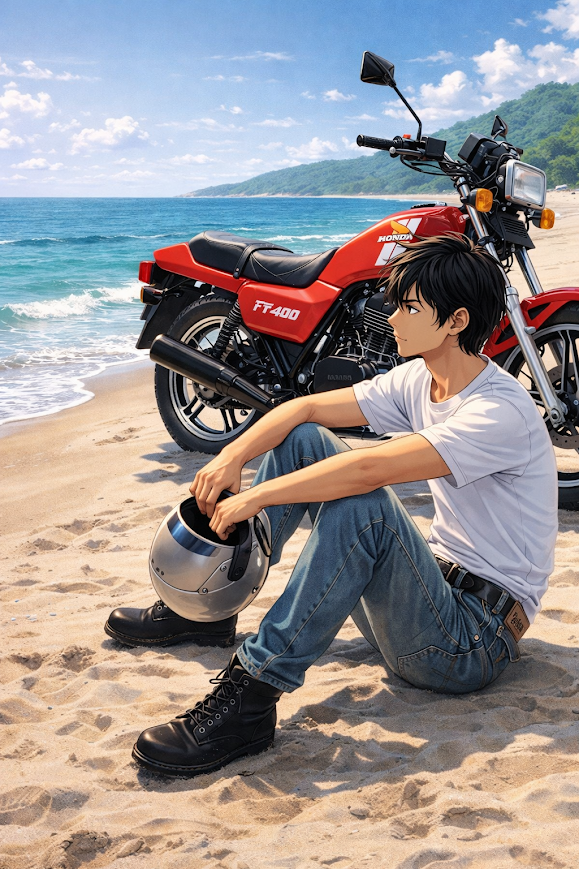 LittleCubNC700X's tweet photo. レーサーレプリカ全盛時代だったからな～　いいバイクでした！生まれた時代が早すぎた　#自分のバイクが不人気車と言われてしまったバイクを貼る　#FT400　https://t.co/HYIkhi6AbZ https://t.co/JZktGoLdt7