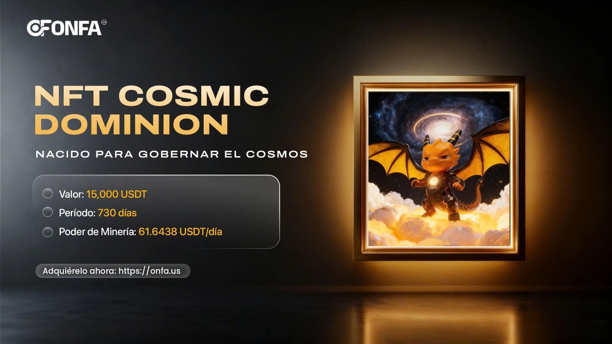 onfalatam's tweet photo. 📷 NFT Cosmic Dominion: Nacido para gobernar el cosmos
Elevándose sobre las nubes ardientes con las alas extendidas, Draco reclama el reino cósmico, encarnando el dominio acelerado de ONFA en el escenario global.
📷 Consíguelo ahora: https://t.co/oWTTDx1v3D https://t.co/tBgRTSHf0G