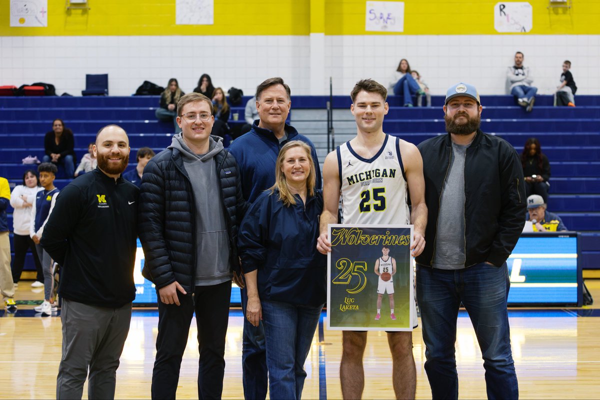 UMDearbornbball's tweet photo. Thank you to our three seniors who paved the way for future success at The University of Michigan-Dearborn. 
• Collin Miller (4 Year Wolverine) 
• Thomas Dillard (4 Year Wolverine) 
• Luc Laketa (Graduate Student) https://t.co/DDtLAiRRAG