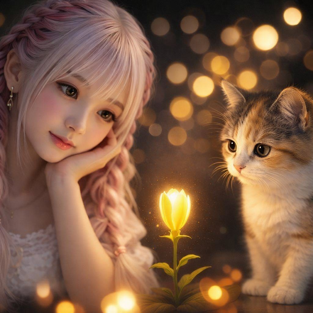 花と子猫の物語 tweet media