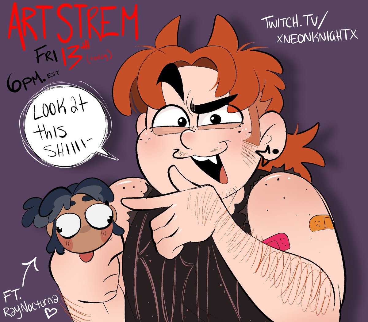 xNeonKnight's tweet image. DOODLIN STREM ft bookie @RayNocturna💜
i might even doodle YOU as a warm up 👀 come say hi!! &amp;gt;&amp;gt; twitch.tv/xneonknightx #gravityfalls #live #artstream THIS FRIDAY/TODAY 6PM EST