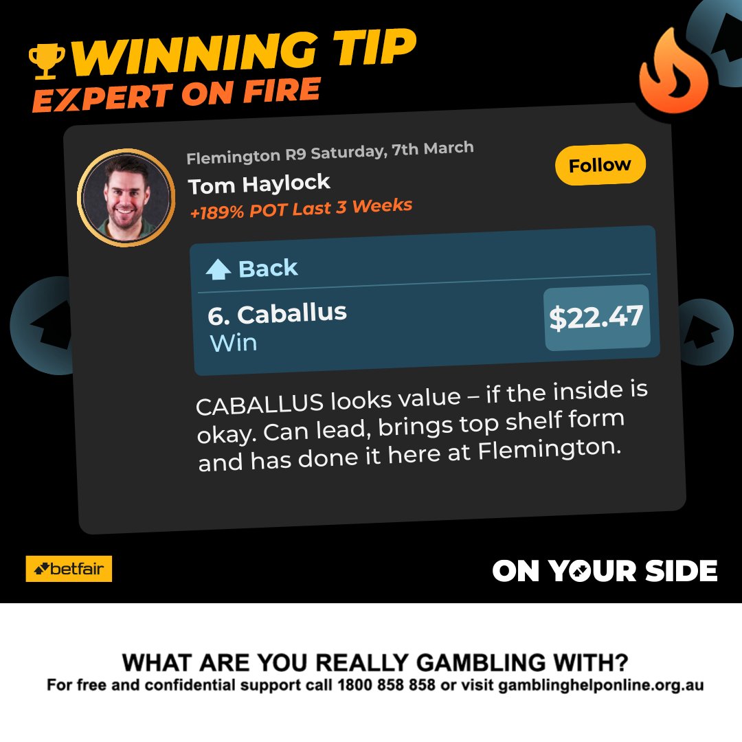 Betfair Australia tweet media