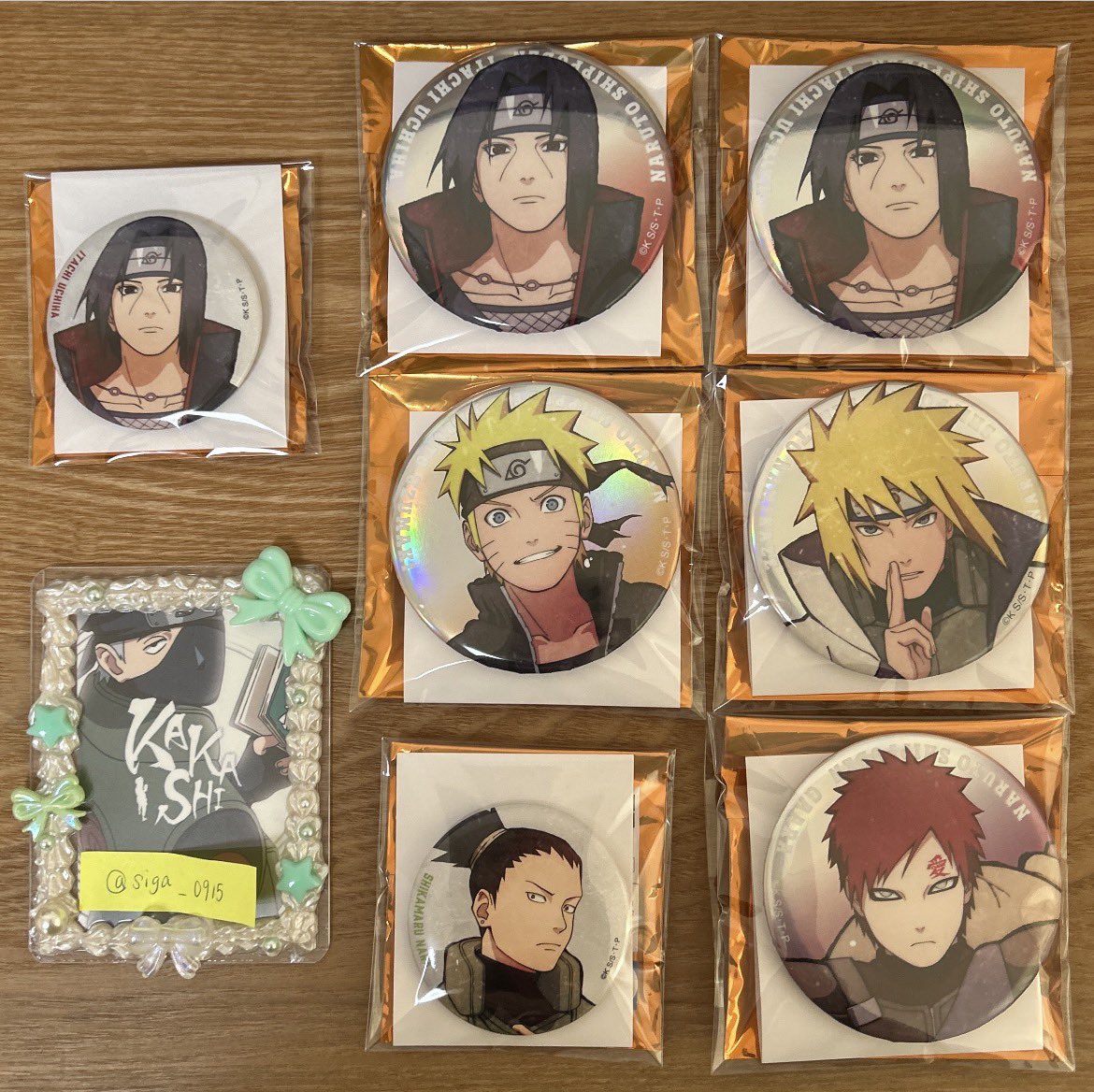 siga_0915's tweet photo. 交換
NARUTO ナルト ベースヤード 缶バッジ

【譲】イタチ ミナト ナルト 我愛羅 シカマル

【求】同種カカシ>異種カカシ

お気軽にお声がけください🙇‍♀️✨ https://t.co/9vxC4hI8FM