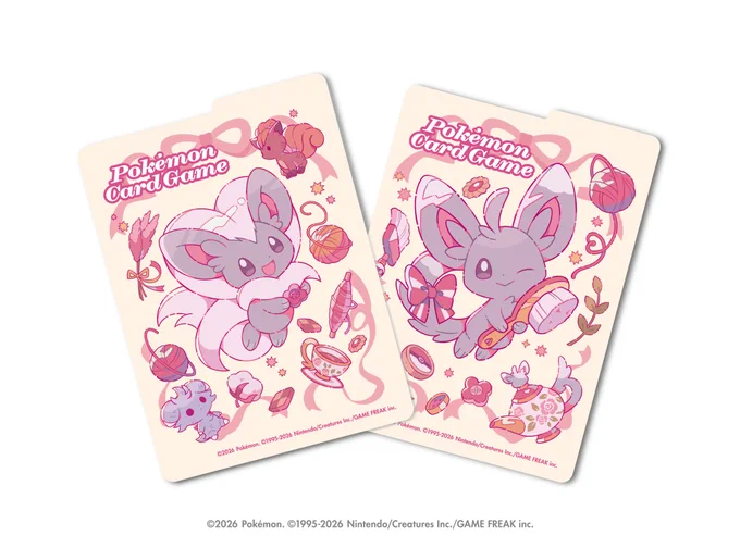 ▍3月13日(金)発売 ▍ポケモンカード 周辺グッズ カード周辺グッズにてチラーミィ&チラチーノちゃんを描かせていただきました!綺麗好きな二匹と一緒に大切なカード収納を楽しんでいただけましたら嬉しいです #ポケモンカード #ポケカ