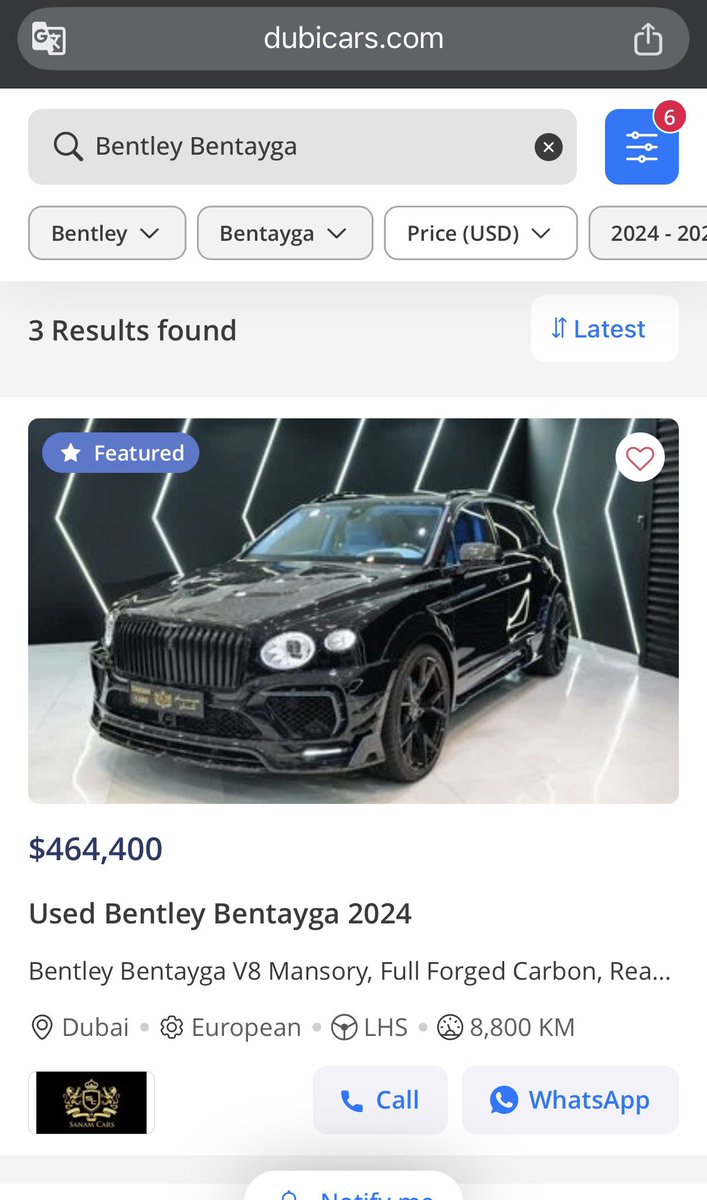 有小伙伴私信我问车况，统一回复一下。车是2024款添越SUV V8发动机，迪拜二手车网站上8800KM里程的二手车挂单价46.4万美金；WEEX给的奖品的里程数只有977KM接近新车。价格可以更低。这次很意外WEEX真的很大方的把奖品发给了第三方冠军用户，所以下一期Hubble AI还是会赞助WEEX的S2龙虾争霸赛！